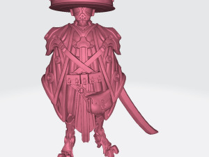 Kanbei - Robot Samurai Miniatures Ready to Print 3D Print Model