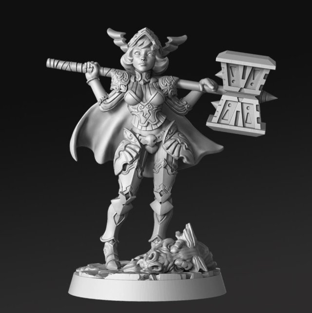 Death Bringer Miniatures Ready to Print Model do druku 3D .c4d .max .obj .3ds .fbx .stl .blend 