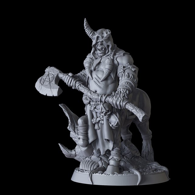 Gorknod Devil Centaur Miniatures Ready to Print 3D 프린트 모델 .c4d .max .obj .3ds .fbx .stl .blend 