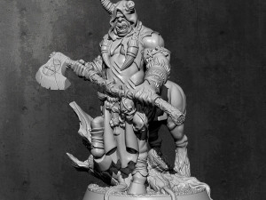 Gorknod Devil Centaur Miniatures Ready to Print 3D 프린트 모델
