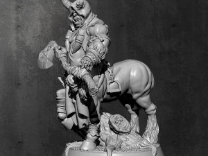 Gorknod Devil Centaur Miniatures Ready to Print 3D 프린트 모델