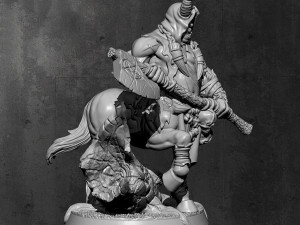 Gorknod Devil Centaur Miniatures Ready to Print 3D 프린트 모델