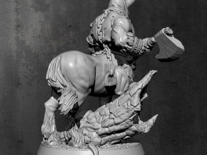 Gorknod Devil Centaur Miniatures Ready to Print 3D 프린트 모델