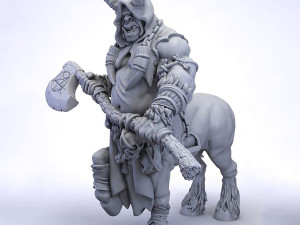 Gorknod Devil Centaur Miniatures Ready to Print 3D 프린트 모델