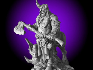 Gorknod Devil Centaur Miniatures Ready to Print 3D 프린트 모델