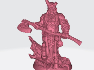 Gorknod Devil Centaur Miniatures Ready to Print 3D 프린트 모델