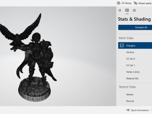 Nadia Female Falconer Miniatures Ready to Print 3D Print Model