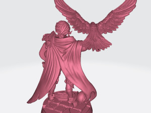 Nadia Female Falconer Miniatures Ready to Print 3D Print Model