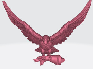 Nadia Female Falconer Miniatures Ready to Print 3D Print Model
