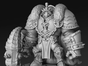 Vulcan Iron Golem Miniatures Ready to Print 3D Print Model