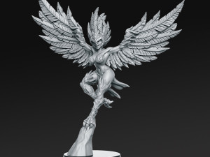 Azzali Harpy Queen Miniatures Ready to Print Modelo de impresión 3D