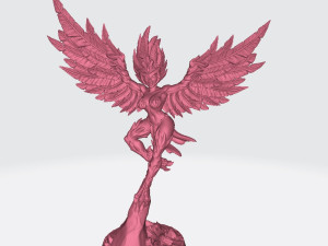 Azzali Harpy Queen Miniatures Ready to Print Modelo de Impressão 3D