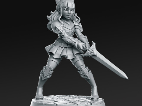 Anne Miniatures Ready to Print 3D Print Model