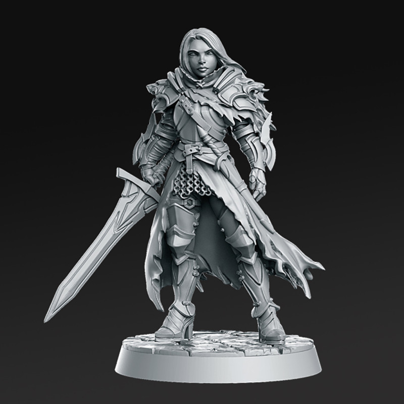 Lydia The Lioness Miniatures Ready to Print 3D Baskı Modeli .c4d .max .obj .3ds .fbx .stl .blend 