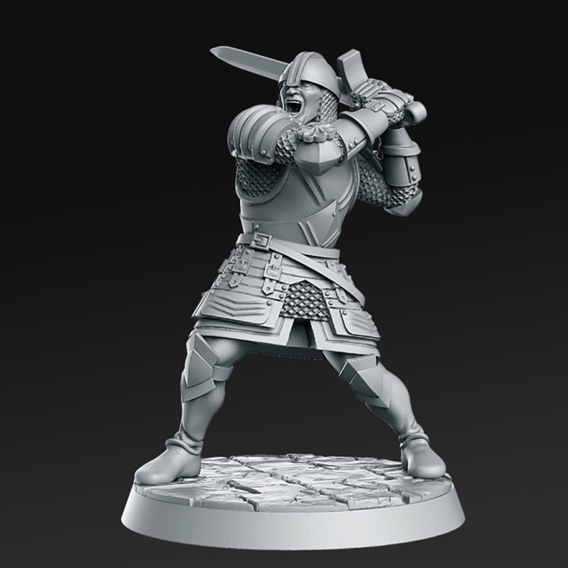 Rodrick El Cid Miniatures Ready to Print 3D 프린트 모델 .c4d .max .obj .3ds .fbx .stl .blend 