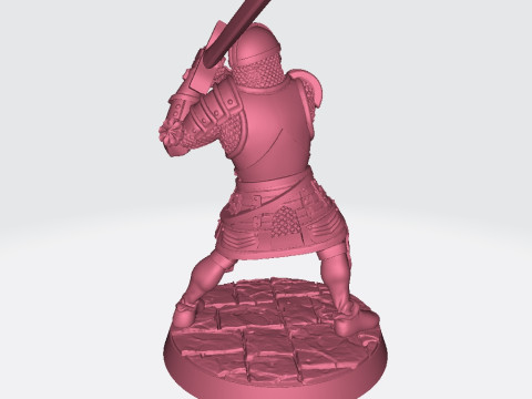 Rodrick El Cid Miniatures Ready to Print 3D 프린트 모델