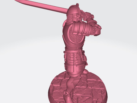 Rodrick El Cid Miniatures Ready to Print 3D 프린트 모델
