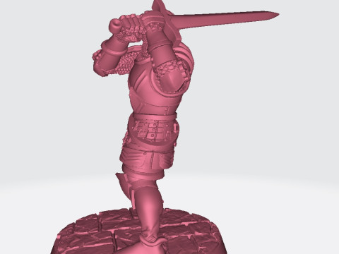 Rodrick El Cid Miniatures Ready to Print 3D 프린트 모델