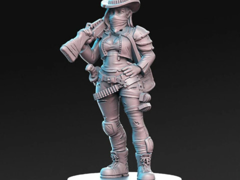 Sarah Miniatures Ready to Print 3D Print Model