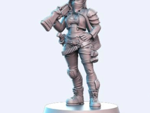 Sarah Miniatures Ready to Print 3D Print Model