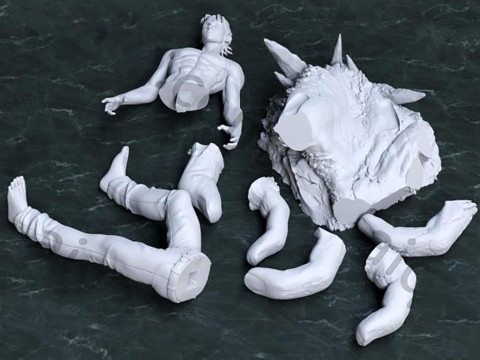 Eren Jaeger Miniatures Ready to Print Model do druku 3D