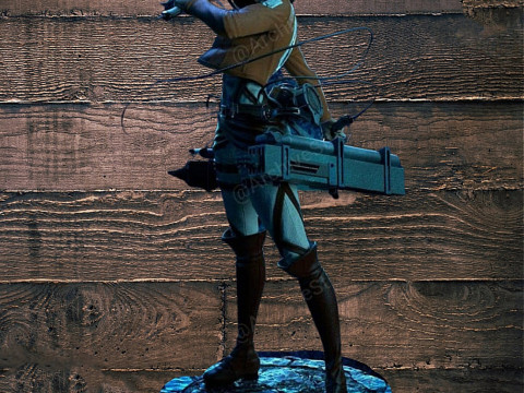 Mikasa Ackerman Miniatures Ready to Print 3D-printmodel
