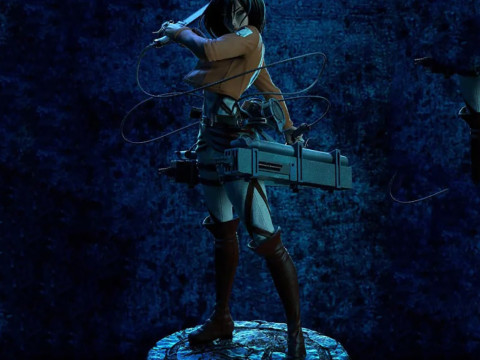 Mikasa Ackerman Miniatures Ready to Print Model do druku 3D