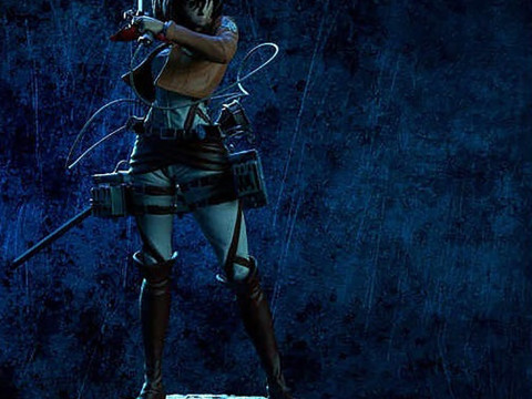 Mikasa Ackerman Miniatures Ready to Print Model do druku 3D