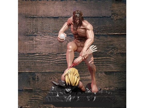 Attack Titan VS Jaw titan 3D print model 3D Принт Модель