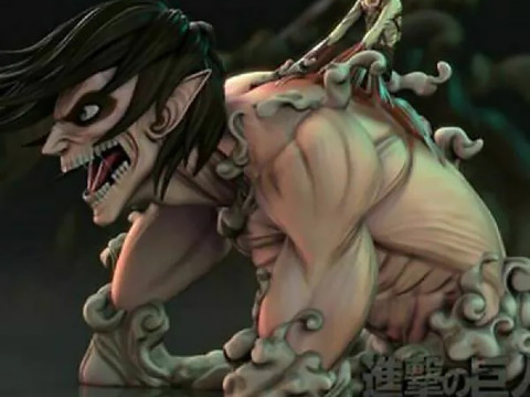 Attack on titan -Eren Miniatures Ready to Print 3D Принт Модель