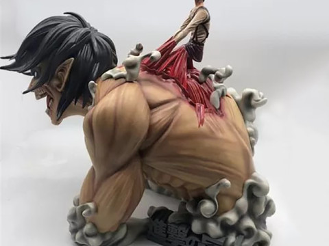 Attack on titan -Eren Miniatures Ready to Print 3D Baskı Modeli