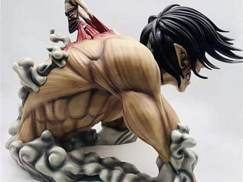 Attack on titan -Eren Miniatures Ready to Print 3D Baskı Modeli