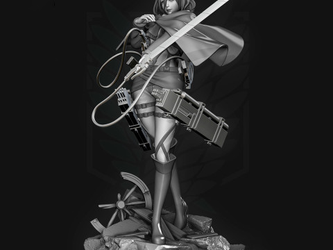 Mikasa Ackerman Attack on Titan Ready to Print 3D Принт Модель