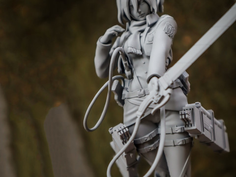 Mikasa Ackerman Attack on Titan Ready to Print 3D Print Model