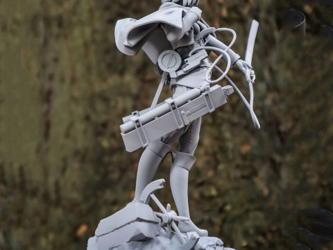 Mikasa Ackerman Attack on Titan Ready to Print 3D Print Model