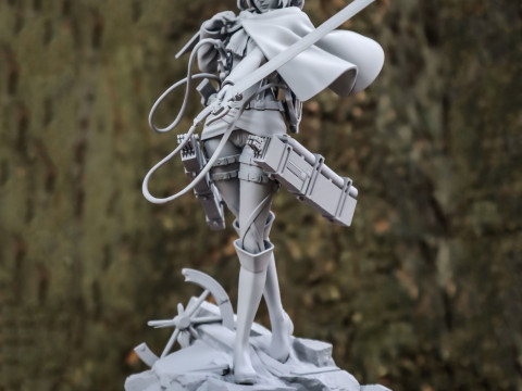 Mikasa Ackerman Attack on Titan Ready to Print 3D Print Model