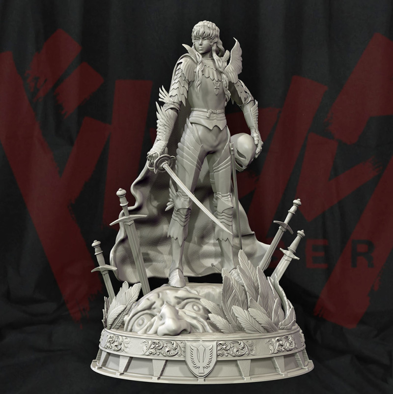 Griffith the White Hawk - Berserk Ready to Print Modello di stampa 3D .c4d .max .obj .3ds .fbx .stl .blend 