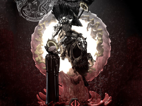Berserk skull knight Ready to Print 3D Принт Модель