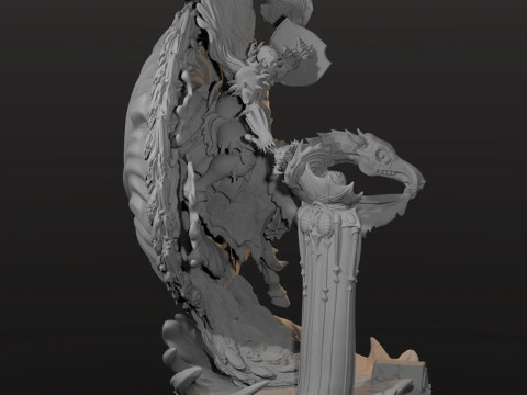 Berserk skull knight Ready to Print 3D-Druckmodell