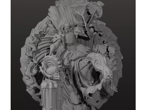 Berserk skull knight Ready to Print 3D-Druckmodell