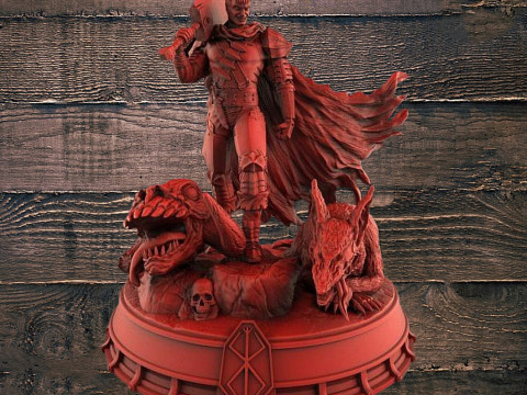 Berserk Guts Ready to Print 3D Принт Модель