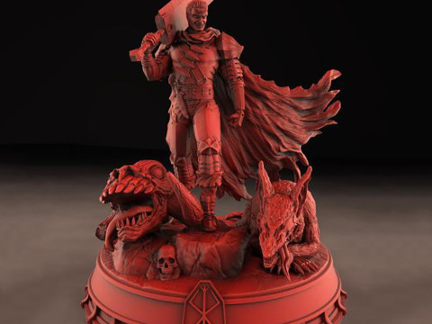 Berserk Guts Ready to Print 3D Baskı Modeli