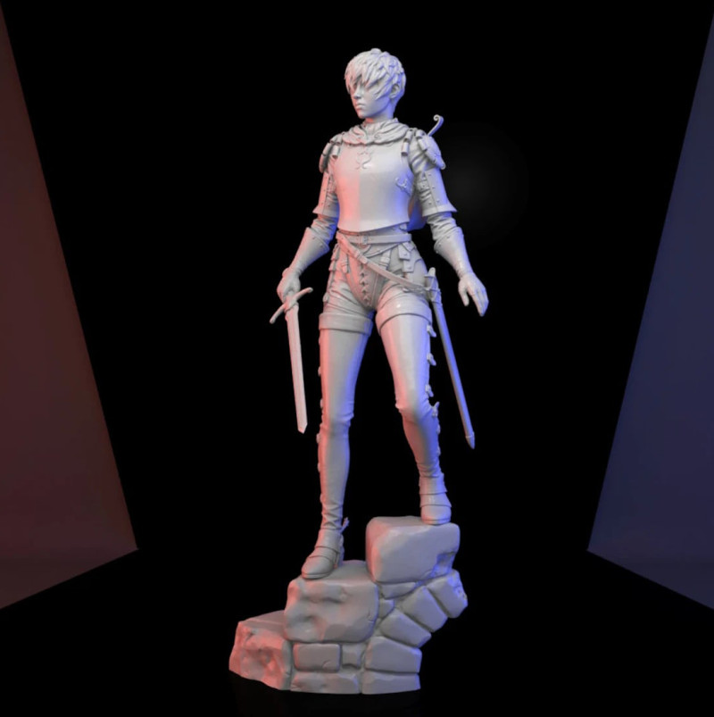 Berserk Casca Ready to Print Model do druku 3D .c4d .max .obj .3ds .fbx .stl .blend 