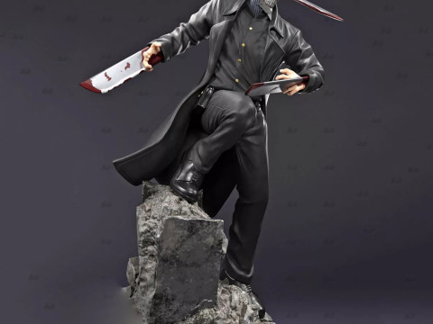 Katana Man from Chainsaw Man 3D print model 3D Принт Модель