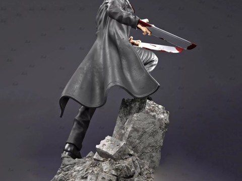 Katana Man from Chainsaw Man 3D print model 3D प्रिंट मॉडल