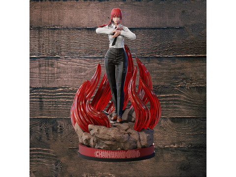 Makima from Chainsaw Man 3D print model 3D Принт Модель
