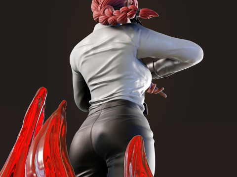 Makima from Chainsaw Man 3D print model 3Dプリントモデル