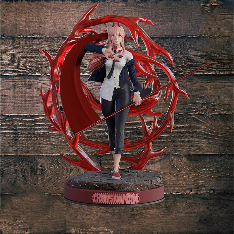 Power from Chainsaw Man 3D print model 3D Print Model .c4d .max .obj .3ds .fbx .stl .blend 