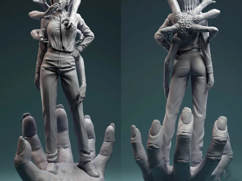 Himeno Chainsaw Man 3D print model 3D Baskı Modeli