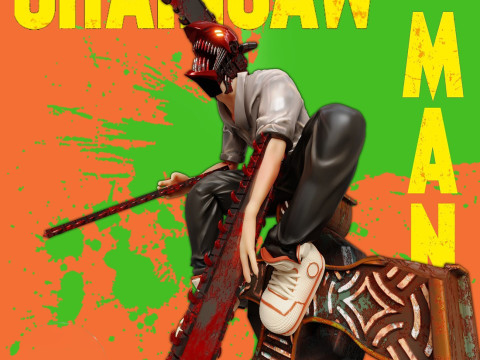 Chainsaw Man Ready to Print Modelo de impresión 3D